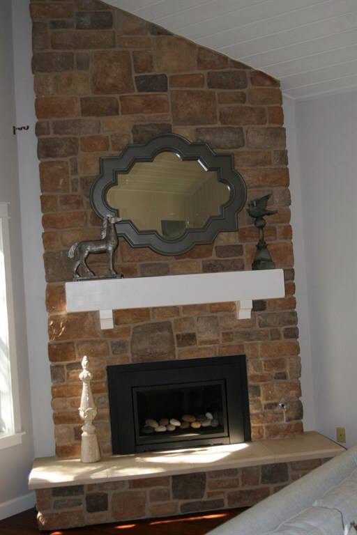 Fireplace remodel by Lambdin Masonry