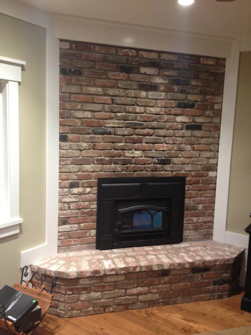Fireplace remodel by Lambdin Masonry