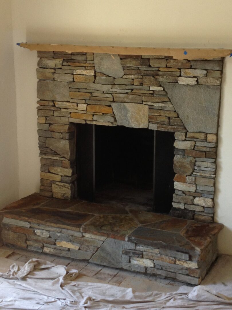 Fireplace remodel by Lambdin Masonry