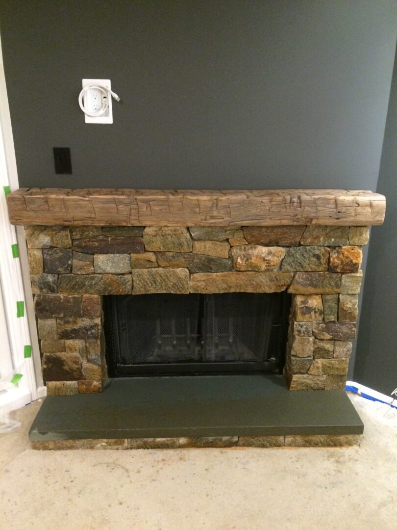 Fireplace remodel by Lambdin Masonry