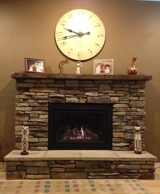 Fireplace remodel by Lambdin Masonry