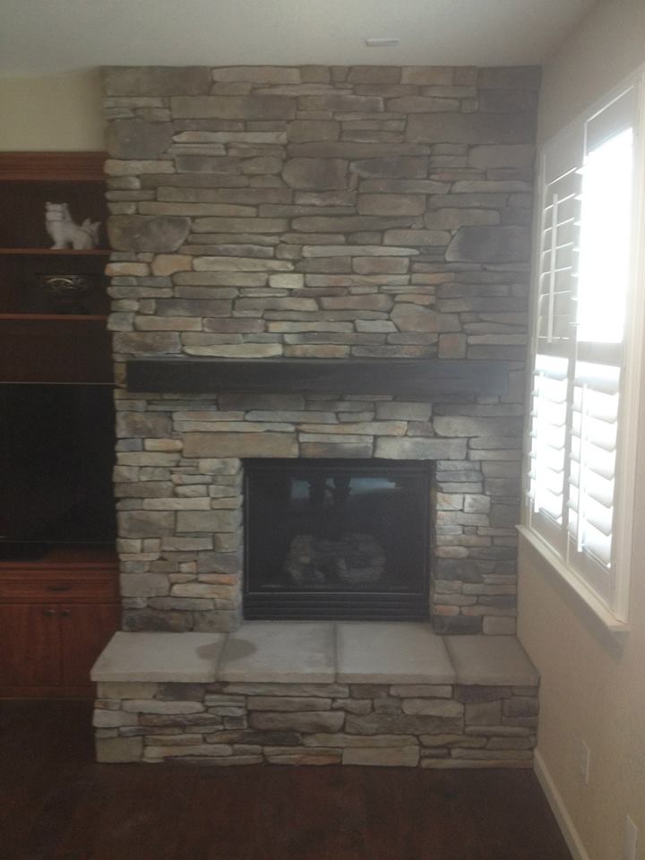 Fireplace remodel by Lambdin Masonry