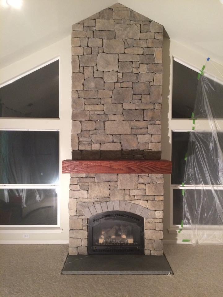 Fireplace remodel by Lambdin Masonry