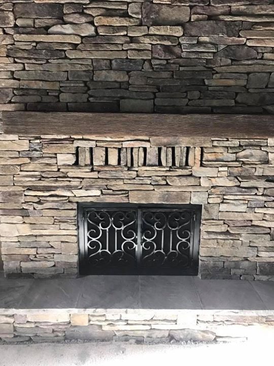 Fireplace remodel by Lambdin Masonry