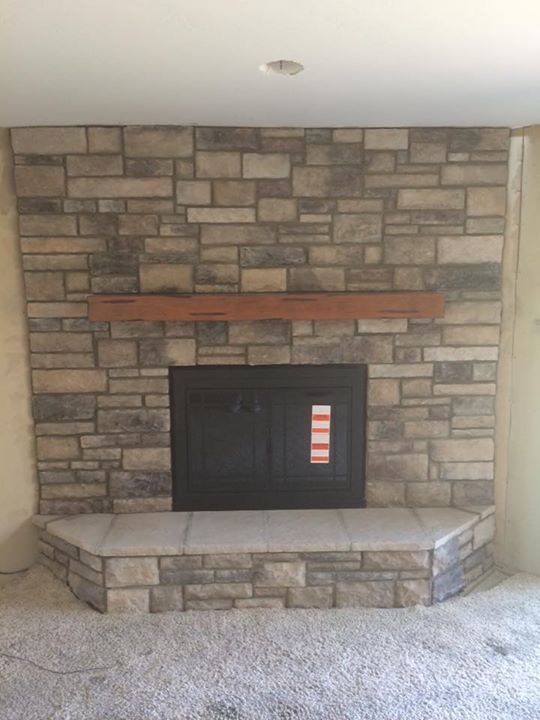 Fireplace remodel by Lambdin Masonry