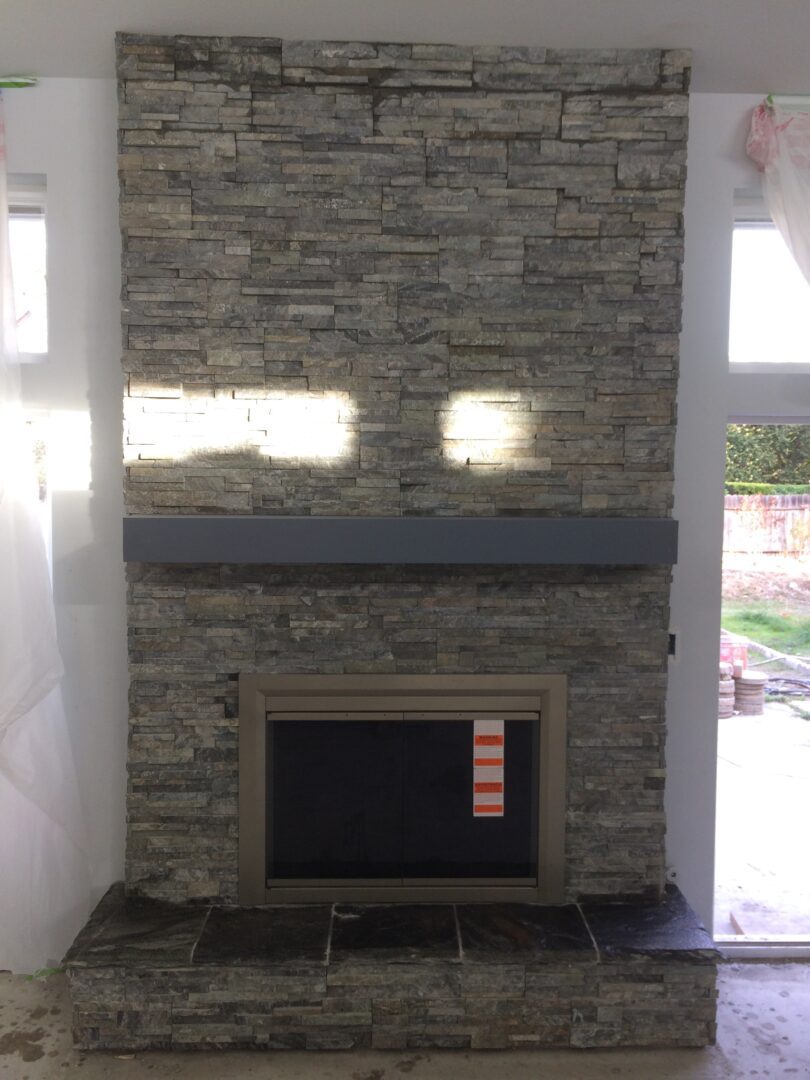 Fireplace remodel by Lambdin Masonry