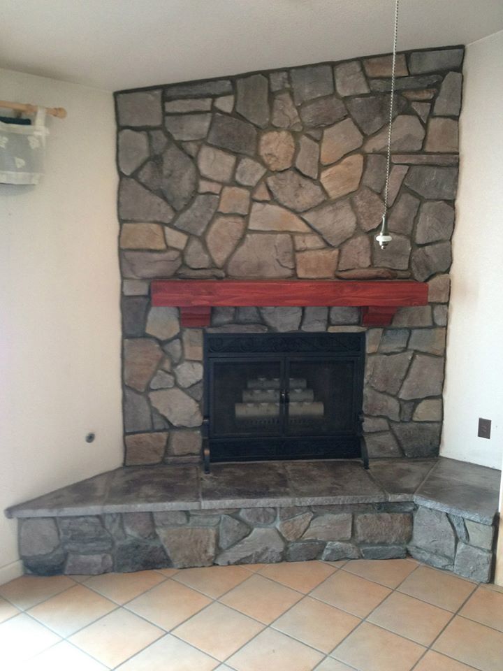 Fireplace remodel by Lambdin Masonry