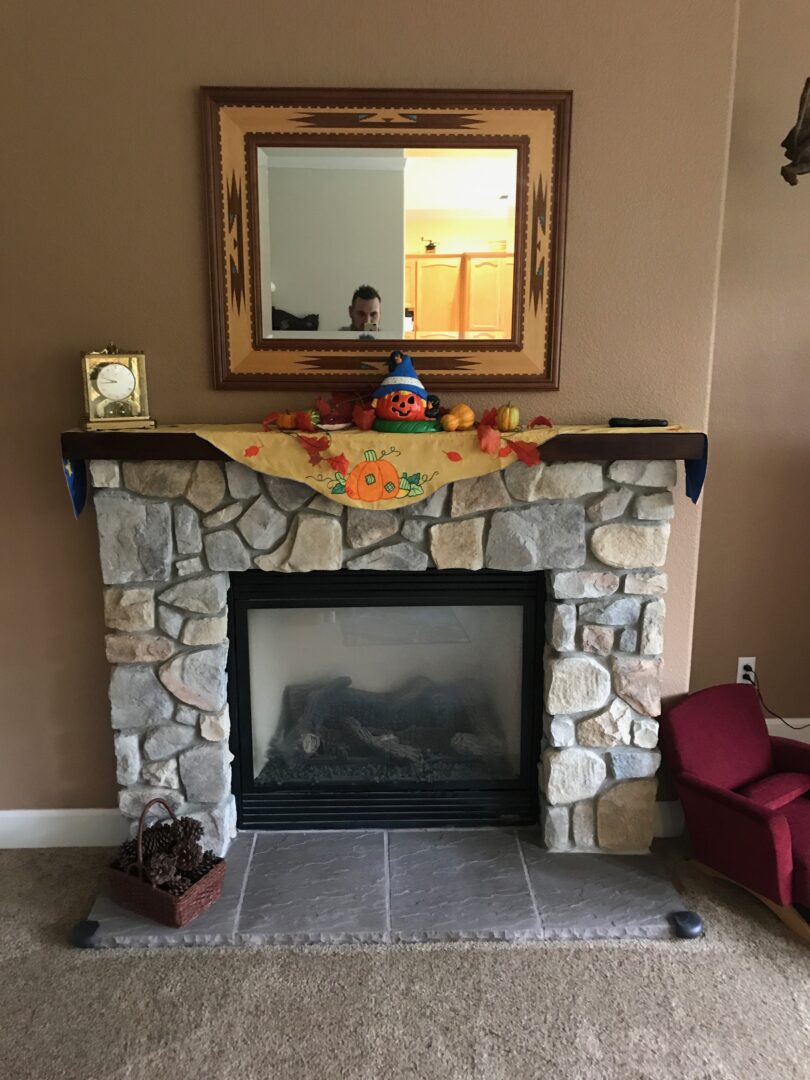Fireplace remodel by Lambdin Masonry