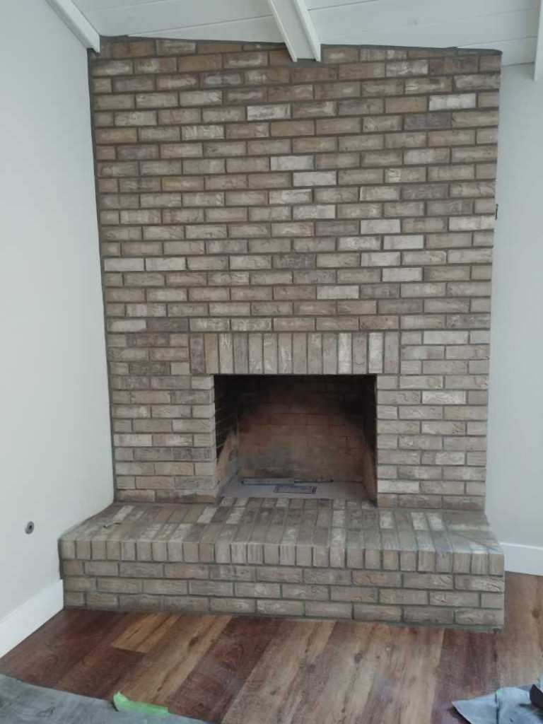 Fireplace remodel by Lambdin Masonry