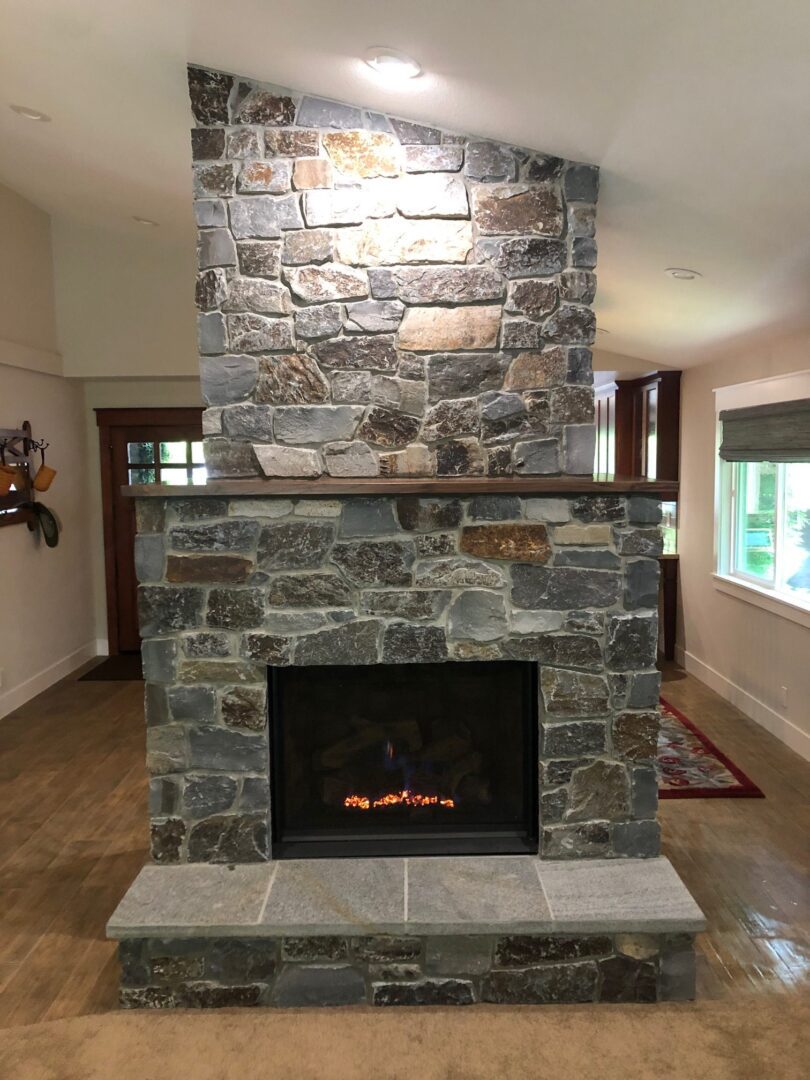 Fireplace remodel by Lambdin Masonry