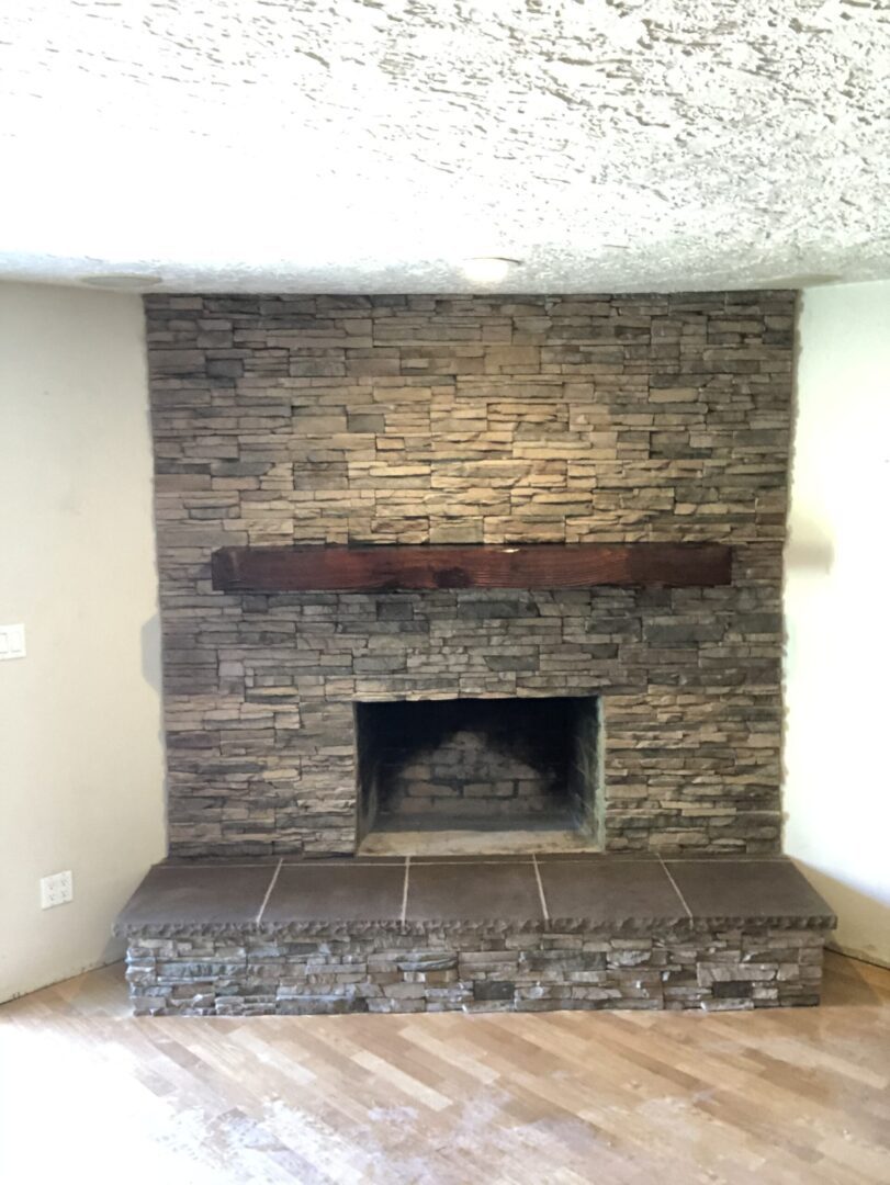 Fireplace remodel by Lambdin Masonry