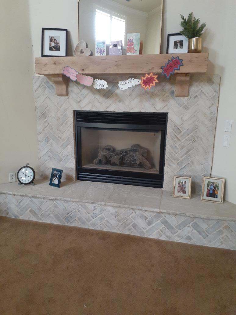 Fireplace remodel by Lambdin Masonry
