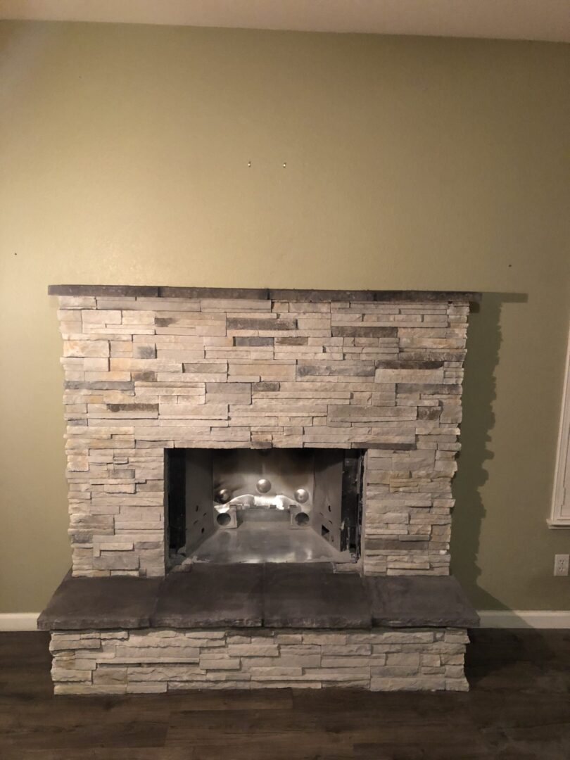 Fireplace remodel by Lambdin Masonry
