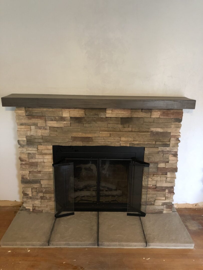 Fireplace remodel by Lambdin Masonry